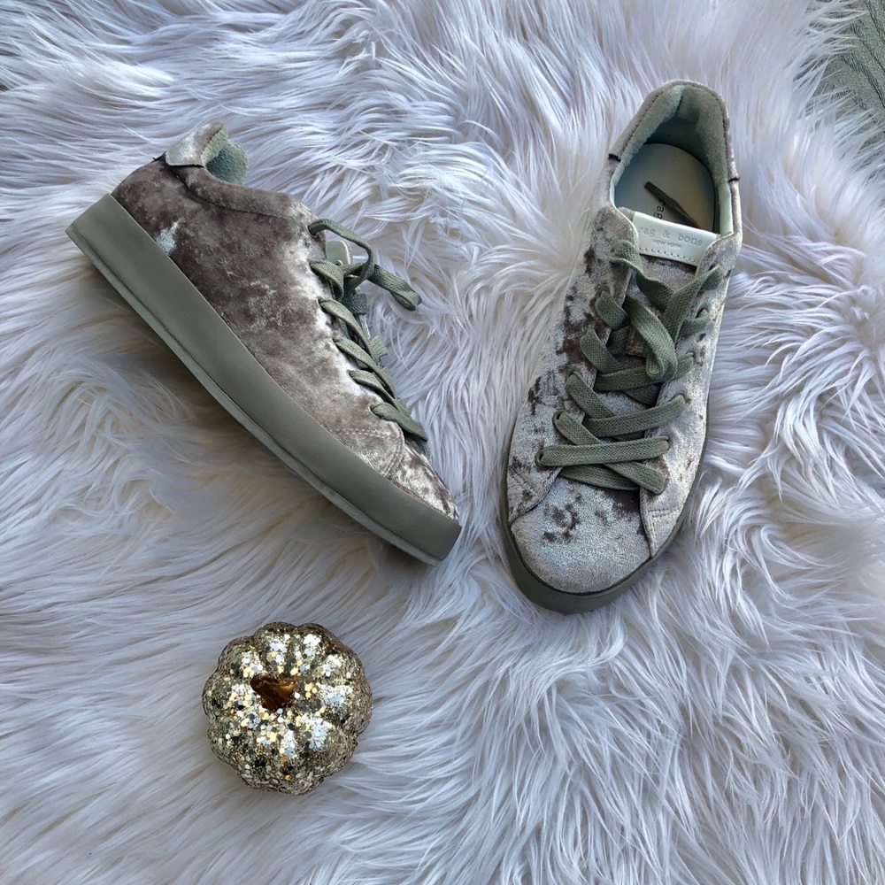 Rag & Bone Velvet Sneakers - Picture 2 of 9